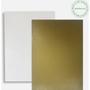 Imagem de Capa para Encadernacao A4 5 Cristal + 5 Ouro Couro KIT
