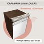 Imagem de Capa para lava louças brastemp 12  serviços transparente flex
