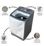 Imagem de Capa Para Maquina de Lavar Electrolux LEC LEJ LED 13 kg 14 kg Ziper Cinza