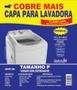 Imagem de Capa para Máquina de Lavar Flanelada - Brastemp, Colomarq, Arno, Electrolux, Consul, New Up - MARROM -  Panami