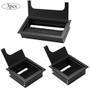 Imagem de Capa para Passagem de Cabos - 3 Peças Quadradas em Alumínio - 80x80mm e 160x80mm