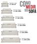 Imagem de Capa para Sofá de 5 lugares até 2,80m em Gorgurão  Decoração Sala Protetor Pets Crianças Lavável