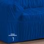 Imagem de Capa para Sofa Retratil 4 Lugares Malha Gel 21 Elasticos Azul Bic