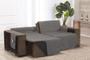 Imagem de Capa para sofa retratil reclinavel 5 a 6 lugares c 2 modulos 1,20m cada + dupla face largura 2,40m