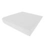 Imagem de Capa para Travesseiro Anti Refluxo Adulto 70x80x15cm 100% Algodão Branca Arrumadinho Enxovais