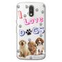 Imagem de Capa Personalizada para Motorola Moto G4 Plus Eu Amo Meus Cachorros - TP69