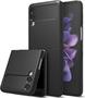 Imagem de Capa Premium para Samsung Galaxy Z Flip 3 Z Flip 4 - Cor Preto Black