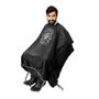 Imagem de Capa Preta de Cetim Sem Manga Com Impressão Barber Shop- Santa Clara
