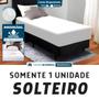 Imagem de Capa Protetor de Colchão Anti-Ácaro Box Solteiro com Elástico Branco Proteção e Conforto