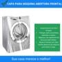 Imagem de Capa Protetora Para Máquina de Lavar Roupa Com Abertura Frontal Transparente Zíper Adomes