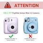 Imagem de Capa protetora transparente para câmera Fujifilm Instax Mini 12