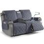 Imagem de Capa Reclinável Loveseat TAOCOCO 2 Lugares - Cinza Escuro