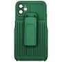 Imagem de Capa Resistente Para iPhone 11, Com Suporte Clip, Anti-Impacto, Verde