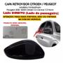 Imagem de Capa Retrovisor Peugeot 2008 2015 2016 2017 2018 2019 2020 2021 2022 2023 2024 Lado Direito Para Pintura Original