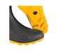 Imagem de Capa Roupa Chuva + Bota Solado Amarelo + Rede Aranha + Touca Capuz Ninja Vestuário Jaqueta Calça Pantaneiro Nylon Preta Moto Motoqueiro Frio Inverno