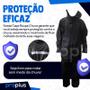 Imagem de Capa Roupa Chuva Conjunto Calça Capuz Masculina Macacão Ciclista Motoboy Bike Boa Mulher Homem Resistente