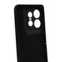 Imagem de Capa Silicone Aveludada Preto + Película De Ceramica Fosca Para Motorola Edge 50 Pro XT2403 6.7