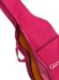 Imagem de Capa simples p/ violão infantil rosa "giannini"  com alças e bolso