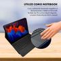 Imagem de Capa Tab S7 Plus 12. 4 Case Com Teclado Touchpad + Pelicula de Vidro Premium