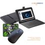 Imagem de Capa Teclado P/ Tablet M7s Lite + Mouse sem fio p/ Estudos com Mouse Pad
