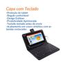 Imagem de Capa Teclado p/ Tablet Samsung Galaxy Tab A9 8.7"+ Película + Mouse Bluetooth