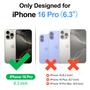 Imagem de Capa tipo Carteira Antsturdy para iPhone 16 Pro - Roxa e Azul