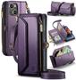 Imagem de Capa tipo Carteira Crossbody para iPhone 13 - Compatível com Strapurs - Roxa