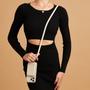 Imagem de Capa tipo Carteira Crossbody ZVE para iPhone 13 Pro - Bege