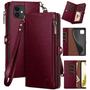 Imagem de Capa tipo carteira XCasebar para iPhone 12/12 Pro 6.1 Wine Red