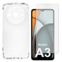 Imagem de Capa Transparente Para Xiaomi Redmi A3 + Película 3D Vidro