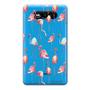 Imagem de Capa Transparente Personalizada para Nokia Lumia N820 Flamingos - TP315