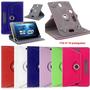 Imagem de Capa Universal de Couro PU para Tablet - Rotação 360° - Compatível com Samsung Galaxy Tab 7, 8, 9 e 10.1