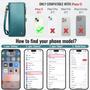 Imagem de Capa Wallet Defencase para iPhone 15 - Azul e Verde