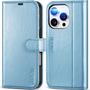 Imagem de Capa Wallet TUCCH para iPhone 16 Pro (6,3") - 4 Compartimentos para Cartões - Azul