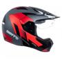 Imagem de Capacete 3 Sport React Cinza Dark Fosco Vermelho