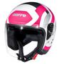 Imagem de Capacete Aberto Bieffe Allegro Reverse Branco Perolizado e Pink