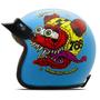 Imagem de Capacete Aberto Custom Etceter Mad Dogs Fosco Old School Harley Vintage Com Caixa Personalizada