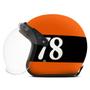 Imagem de Capacete Aberto Custom Feminino Old School Chopper Vintage Etceter Seven Eight Pala Com Viseira