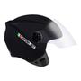 Imagem de Capacete Aberto Ebf Spark Jet Solid Preto Fosco Moto