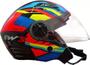 Imagem de Capacete Aberto Fw3 X Open Fox Laranja C/ Óculos Interno