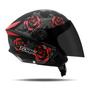 Imagem de Capacete Aberto Masculino Feminino Pro Tork New Liberty Three 3 Flowers Flores Florido Flor