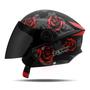 Imagem de Capacete Aberto Masculino Feminino Pro Tork New Liberty Three 3 Flowers Flores Florido Flor