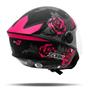Imagem de Capacete Aberto Moto New Liberty 3 Flowers Rosa Pink Tamanho 58