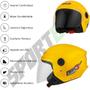 Imagem de Capacete Aberto New Liberty 3 Three Moto Masculino Feminino Pro Tork Conforto Proteção Segurança Resistência