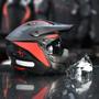 Imagem de Capacete Aberto NorisK Darth II X1 Vermelho 4 em 1 Pala Moto