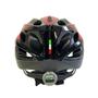 Imagem de Capacete Adulto Ciclista Bike Viseira e LED INMOLD G Vermelho e Preto