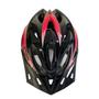 Imagem de Capacete Adulto Ciclista Bike Viseira Led Inmold G Vermelho