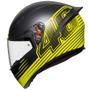 Imagem de Capacete AGV K1 Edge Preto e Amarelo Tamanho 55-56