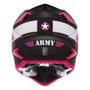 Imagem de Capacete Army Patriot Preto Fosco/Rosa Fluor