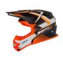 Imagem de Capacete Army Racing Infantil Motocross Enduro Trilha Blade Preto Fosco e Laranja Flúor